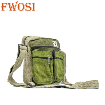 Hemp Crossbody Shoulder Bag - FWOSI